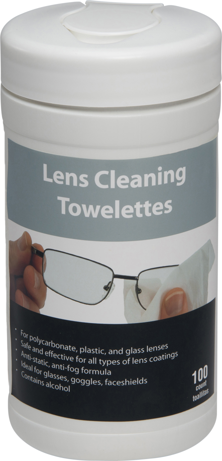 Pre Moistened Lens Wipes Canister